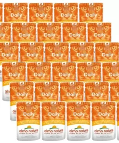 Almo Nature Nassfutter Daily mit Huhn und Lachs, 30 x 70 g