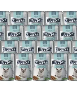 Happy Cat Nassfutter Meat in Sauce Sensitive Magen & Darm, 24 x 85 g