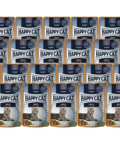 Happy Cat Nassfutter Meat in Sauce Culinary Land-Ente, 24 x 85 g