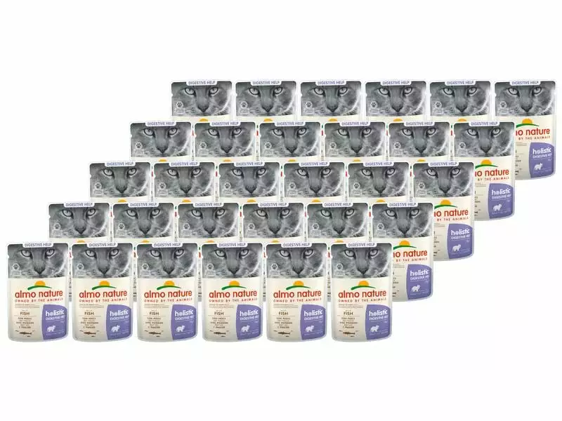 Almo Nature Nassfutter Holistic Digestive Help mit Fisch, 30 x 70 g 3 Almo Nature Nassfutter Holistic Digestive Help mit Fisch, 30 x 70 g
