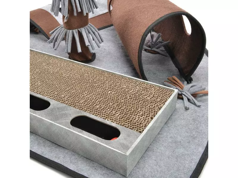 CanadianCat Katzen-Spielzeug Activity Teppich Calvin, 90 x 90 x 20 cm 8 CanadianCat Katzen-Spielzeug Activity Teppich Calvin, 90 x 90 x 20 cm – Bild 6