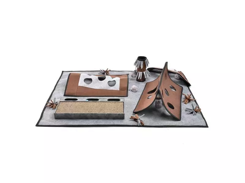CanadianCat Katzen-Spielzeug Activity Teppich Coleen, 90 x 110 x 27.5 cm 4 CanadianCat Katzen-Spielzeug Activity Teppich Coleen, 90 x 110 x 27.5 cm – Bild 2