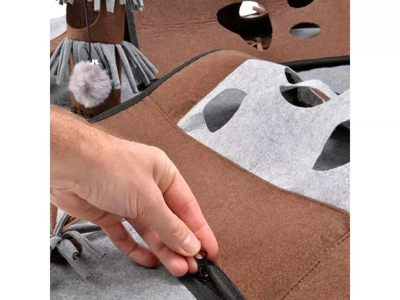 CanadianCat Katzen-Spielzeug Activity Teppich Coleen, 90 x 110 x 27.5 cm 8 CanadianCat Katzen-Spielzeug Activity Teppich Coleen, 90 x 110 x 27.5 cm – Bild 6