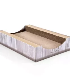 CanadianCat Kratzmöbel Kratzkarton, Braun-weiss