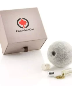 CanadianCat Katzen-Spielzeug Filzball mit Dufttasche