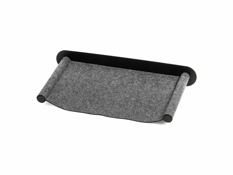 CanadianCat Katzenbett Filz-Hängematte mit Wandmontage Anthrazit 3 CanadianCat Katzenbett Filz-Hängematte mit Wandmontage Anthrazit