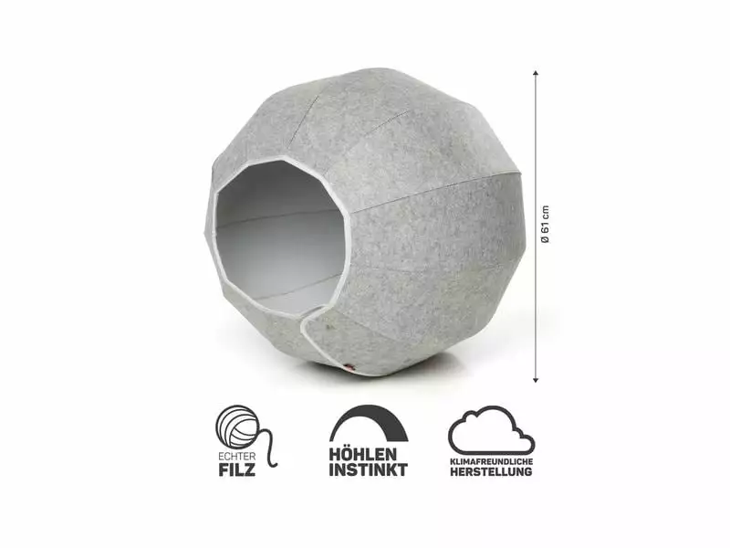 CanadianCat Katzenhöhle in Kugelform, XXL 5 CanadianCat Katzenhöhle in Kugelform, XXL – Bild 3