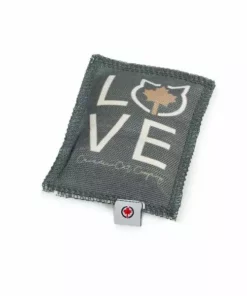 CanadianCat Katzen-Spielzeug Spielkissen Love, Dunkelgrau