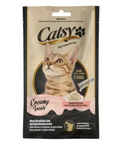 Catsy Katzen-Snack Creamy Snack Tuna & Salmon, 5 x 14 g