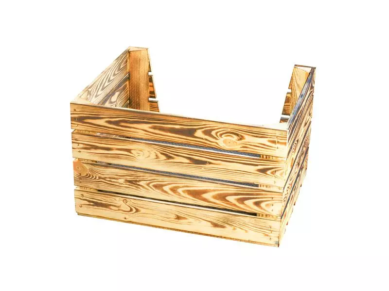 Holz Zollhaus Katzenbett Vintage geflammt, 50 x 40 x 30 cm 6 Holz Zollhaus Katzenbett Vintage geflammt, 50 x 40 x 30 cm – Bild 4