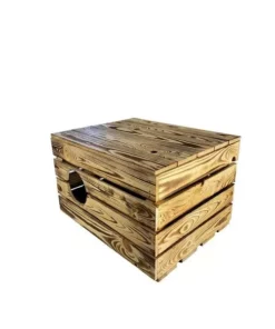 Holz Zollhaus Korbhöhle Vintage geflammt, 50 x 40 x 32 cm -Katzenwelt Verkaufsgeschäft 223017100 xxl