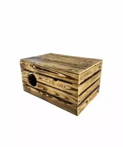 Holz Zollhaus Korbhöhle Vintage geflammt XXL, 59 x 40 x 32 cm -Katzenwelt Verkaufsgeschäft 223017204 xxl