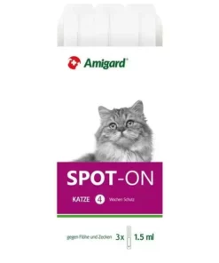 Amigard Anti-Parasit-Tropfen Spot-on Katze, 3 x 1.5 ml