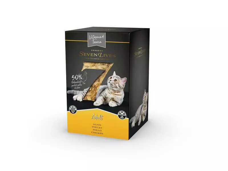 7Lives Nassfutter Adult Huhn in Jelly, 6 x 60g 3 7Lives Nassfutter Adult Huhn in Jelly, 6 x 60g