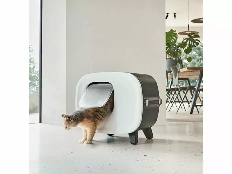 Savic Katzentoilette Mira, Anthrazit 4 Savic Katzentoilette Mira, Anthrazit – Bild 2