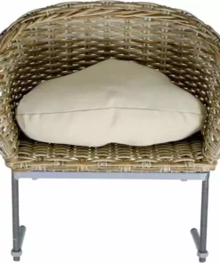 Greemotion PET Katzenkorb Rattan-Optik, Beige