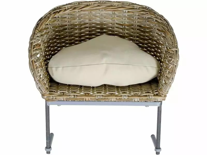 Greemotion PET Katzenkorb Rattan-Optik, Beige 3 Greemotion PET Katzenkorb Rattan-Optik, Beige