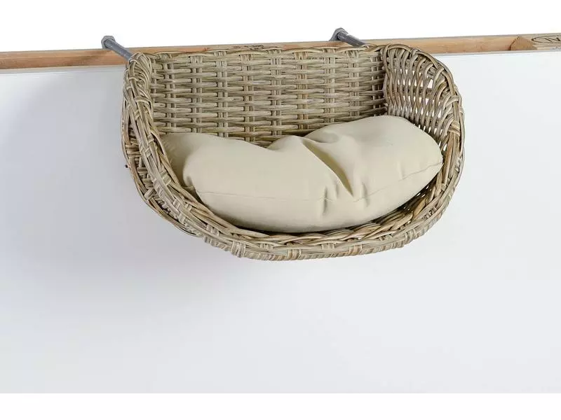 Greemotion PET Katzenkorb Rattan-Optik, Beige 7 Greemotion PET Katzenkorb Rattan-Optik, Beige – Bild 5