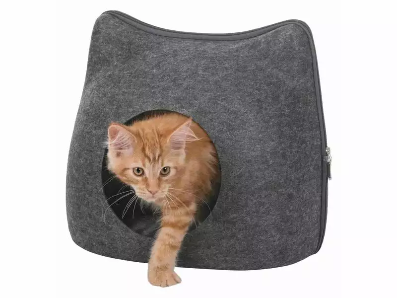 Trixie Kuschelhöhle Cat Filzoptik 3 Trixie Kuschelhöhle Cat Filzoptik