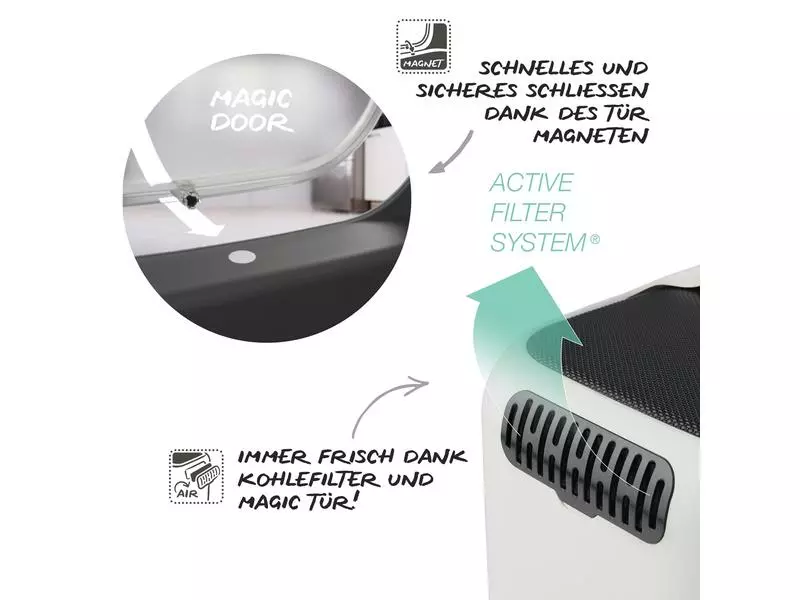 Rotho Katzentoilette Biala, Mistletoe grün 9 Rotho Katzentoilette Biala, Mistletoe grün – Bild 7