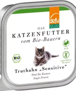 Defu Nassfutter Sensitive Pâté Bio Truthahn, 100 g