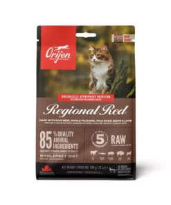 Orijen Trockenfutter Cat Regional Red mit Rind, 340 g