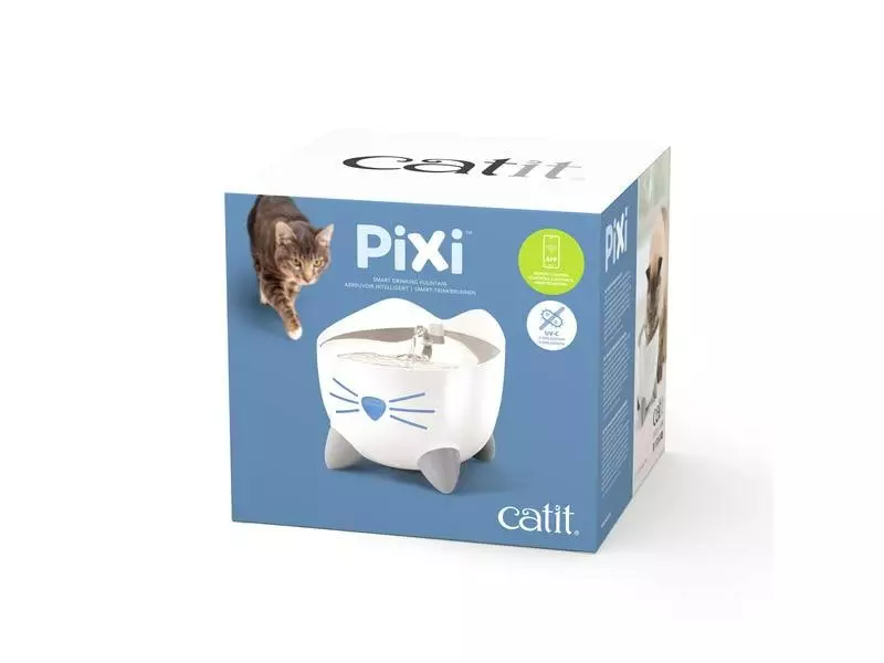 Catit Wasserautomat Pixi Smart Top Stahl, 2 l 4 Catit Wasserautomat Pixi Smart Top Stahl, 2 l – Bild 2