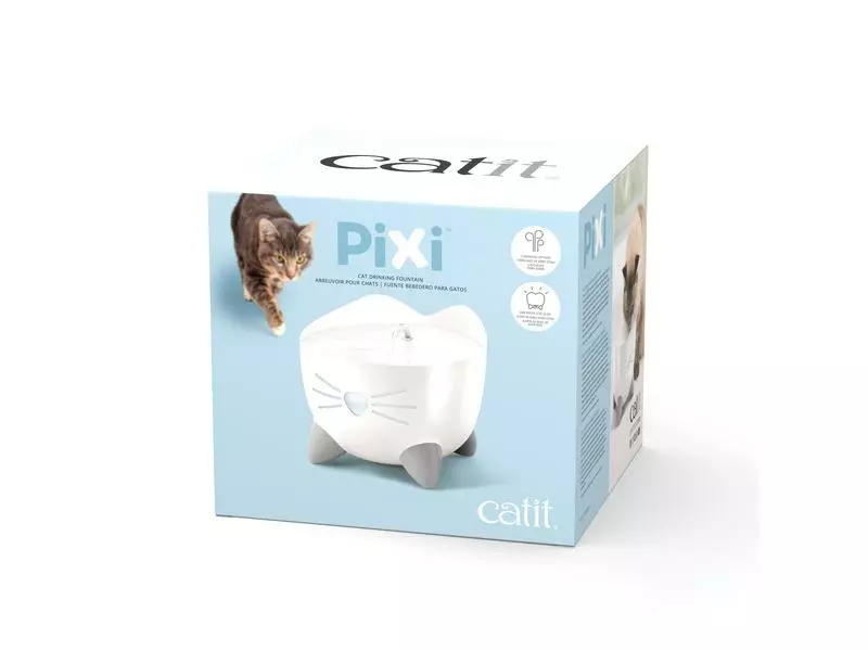 Catit Wasserautomat Pixi Fountain Weiss, 2.5 l 6 Catit Wasserautomat Pixi Fountain Weiss, 2.5 l – Bild 4