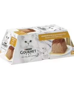 Purina Nassfutter Gourmet Revelations Mousse mit Huhn, 2 x 57g