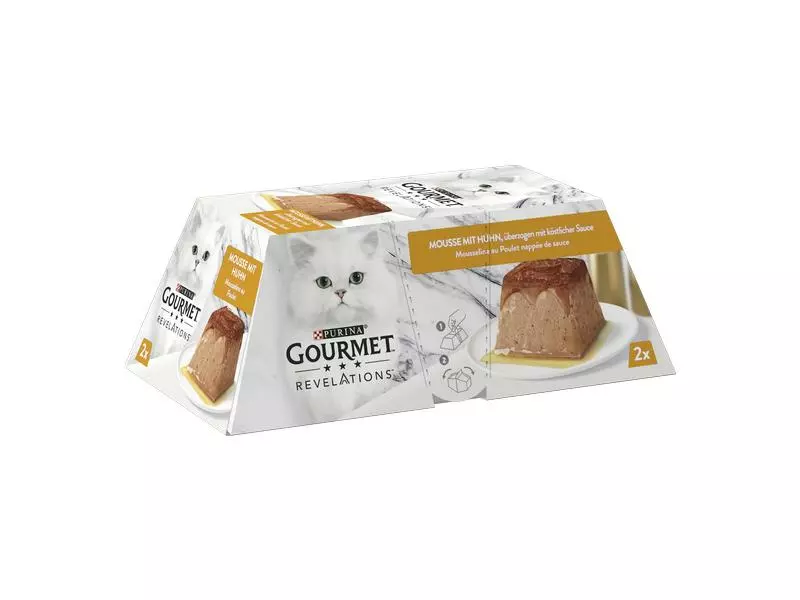 Purina Nassfutter Gourmet Revelations Mousse mit Huhn, 2 x 57g 3 Purina Nassfutter Gourmet Revelations Mousse mit Huhn, 2 x 57g