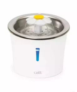 Catit Wasserautomat Flower Fountain Stahl, 3 l