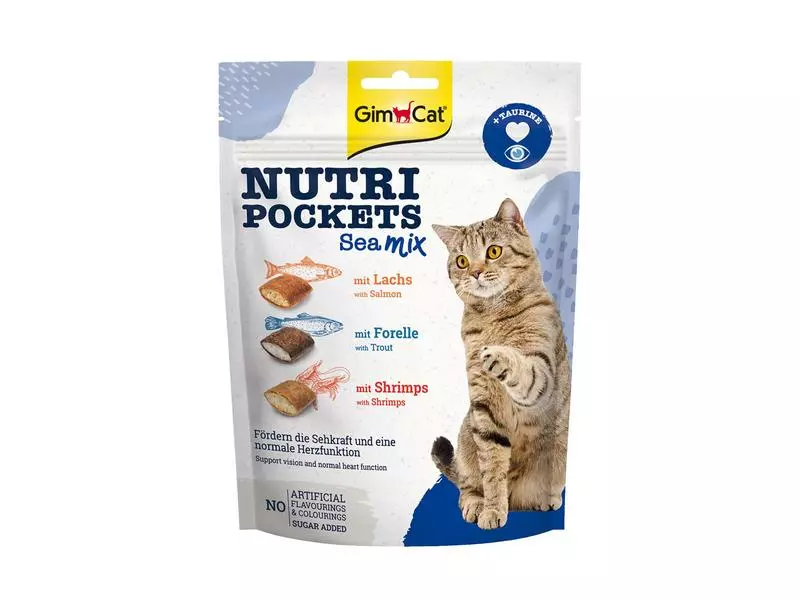 Gimpet Katzen-Snack Nutri Pockets Sea Mix, 150g 3 Gimpet Katzen-Snack Nutri Pockets Sea Mix, 150g
