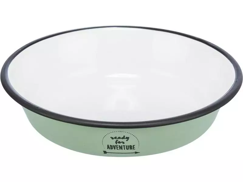 Trixie Napf Emaille/Edelstahl 0.2 l, Ø 12 cm , Grün 3 Trixie Napf Emaille/Edelstahl 0.2 l, Ø 12 cm , Grün