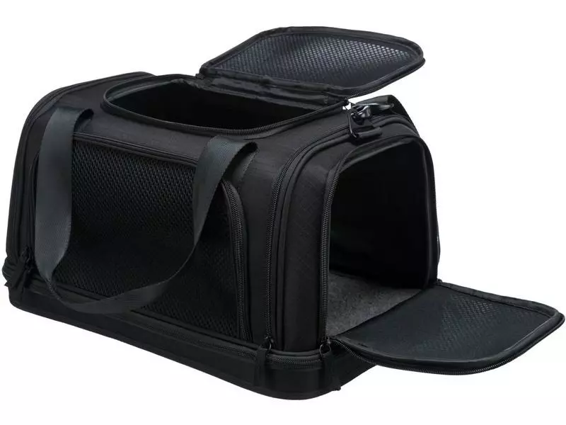 Trixie Tiertransport-Tasche Airline Plane, 28 x 25 x 44 cm, Schwarz 5 Trixie Tiertransport-Tasche Airline Plane, 28 x 25 x 44 cm, Schwarz – Bild 3