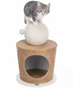 Trixie Kuschelhöhle mit Kratzball, Ø 36 x 50 cm, Taupe 11 Trixie Kuschelhöhle mit Kratzball, Ø 36 x 50 cm, Taupe -Katzenwelt Verkaufsgeschäft 230124178 xxl