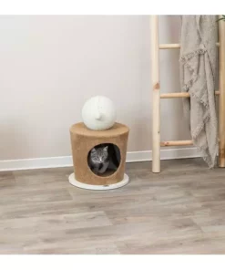 Trixie Kuschelhöhle mit Kratzball, Ø 36 x 50 cm, Taupe 15 Trixie Kuschelhöhle mit Kratzball, Ø 36 x 50 cm, Taupe -Katzenwelt Verkaufsgeschäft 230124180 xxl