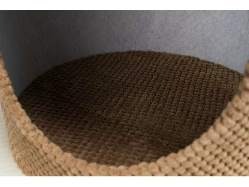 Trixie Kuschelhöhle mit Kratzball, Ø 36 x 50 cm, Taupe 7 Trixie Kuschelhöhle mit Kratzball, Ø 36 x 50 cm, Taupe – Bild 5