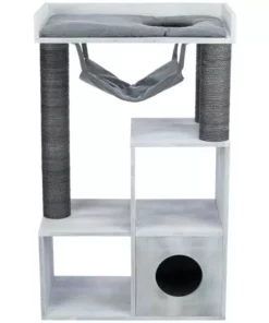 Trixie Kratzbaum mit Regalfunktion, 72 x 110 x 38 cm, Grau -Katzenwelt Verkaufsgeschäft 230128324 xxl