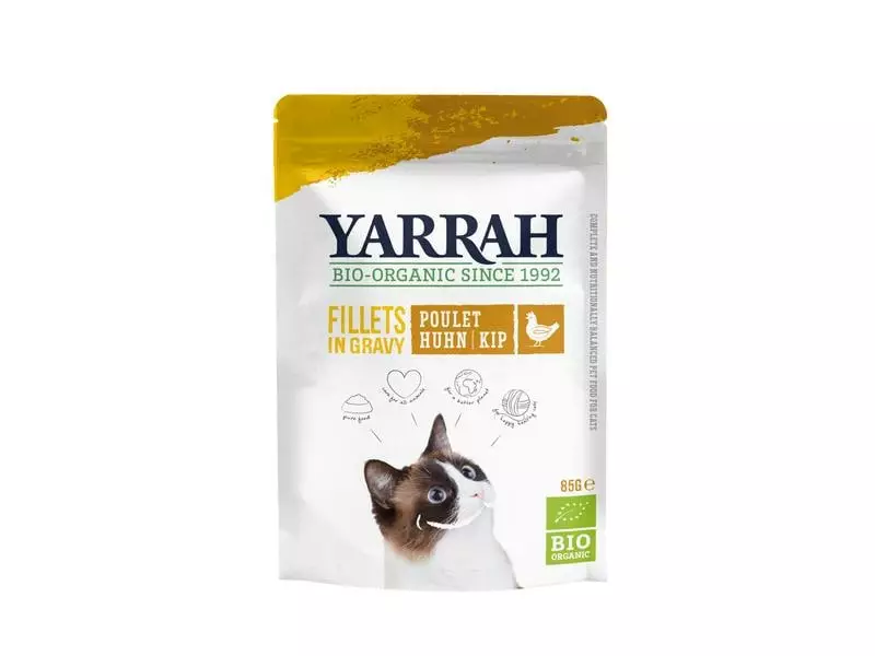 Yarrah Bio-Nassfutter Filet Huhn, 14 x 85 g 4 Yarrah Bio-Nassfutter Filet Huhn, 14 x 85 g – Bild 2