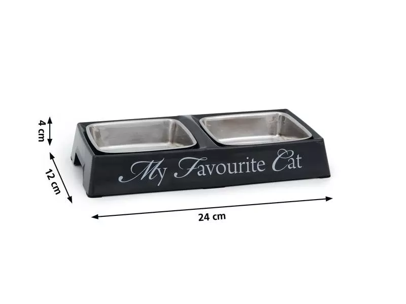 Designed by Lotte Napf-Set My Favourite Cat Grau, 2 x 0.13 l 4 Designed by Lotte Napf-Set My Favourite Cat Grau, 2 x 0.13 l – Bild 2