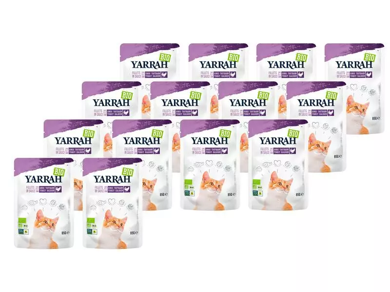 Yarrah Bio-Nassfutter Filet Truthahn, 14 x 85 g 3 Yarrah Bio-Nassfutter Filet Truthahn, 14 x 85 g