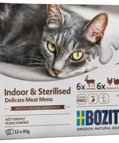 Bozita Nassfutter Pouch Häppchen in Sauce, Multibox, 12 x 85 g