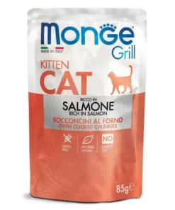 Monge Nassfutter Grill Kitten, Lachs, 85 g