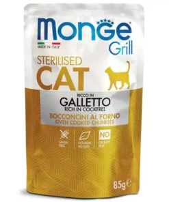 Monge Nassfutter Grill Sterilised Huhn, 85 g