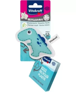 Vitakraft Katzen-Spielzeug Dino mit Catnip, Türkis