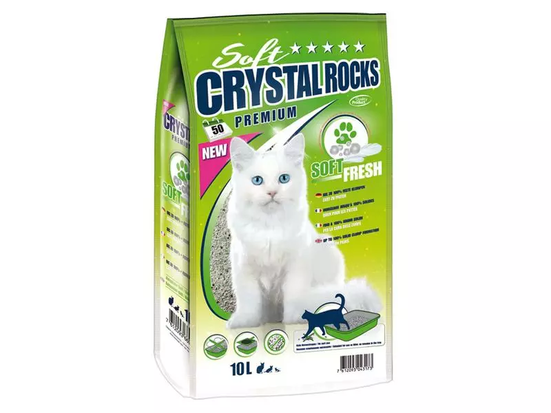 Crystal Rocks Katzenstreu Soft Fresh, 10 l, klumpend 3 Crystal Rocks Katzenstreu Soft Fresh, 10 l, klumpend