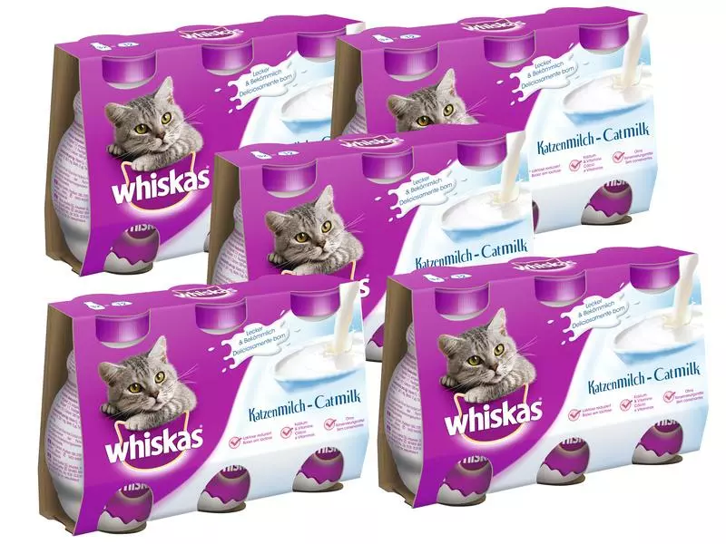 Whiskas Katzen-Snack CatMilk, Multipack 5x 3x200 ml 3 Whiskas Katzen-Snack CatMilk, Multipack 5x 3x200 ml