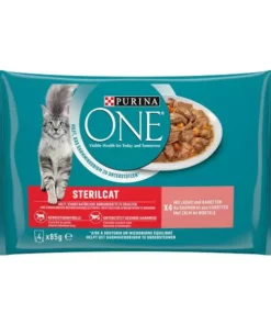 Purina ONE Nassfutter Sterilcat Lachs, 4 x 85 g
