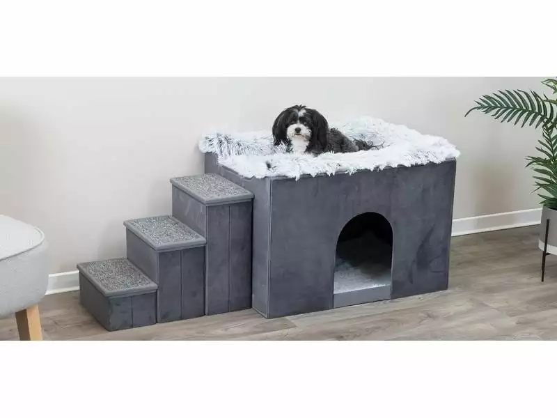 Trixie Katzenmöbel Höhle Harvey mit Treppe, Grau 10 Trixie Katzenmöbel Höhle Harvey mit Treppe, Grau – Bild 8