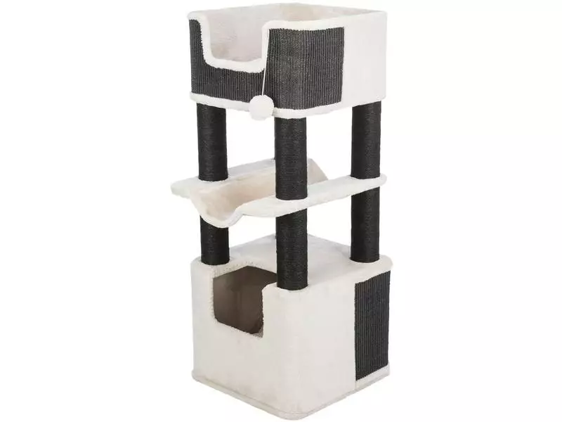 Trixie Kratzbaum XXL Ramiro, 110 cm, Lichtgrau 3 Trixie Kratzbaum XXL Ramiro, 110 cm, Lichtgrau